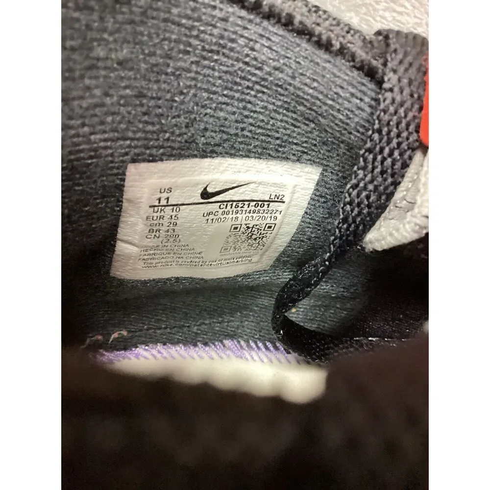 Nike Men's Black and Orange Athletic Shoes - Picture 14 of 16
